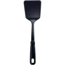 Mainstays Solid Kitchen Turner, Nylon, Black, Diamond Pattern Handle